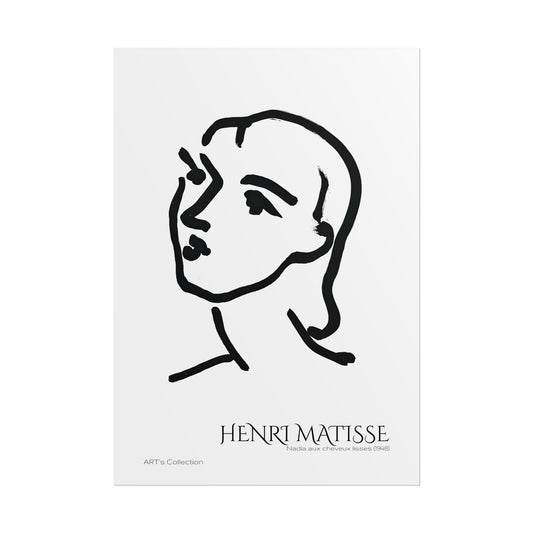 Nadia aux cheveux lisses (1948) by Henri Matisse / Affiche imprimée - Série ART's Collection