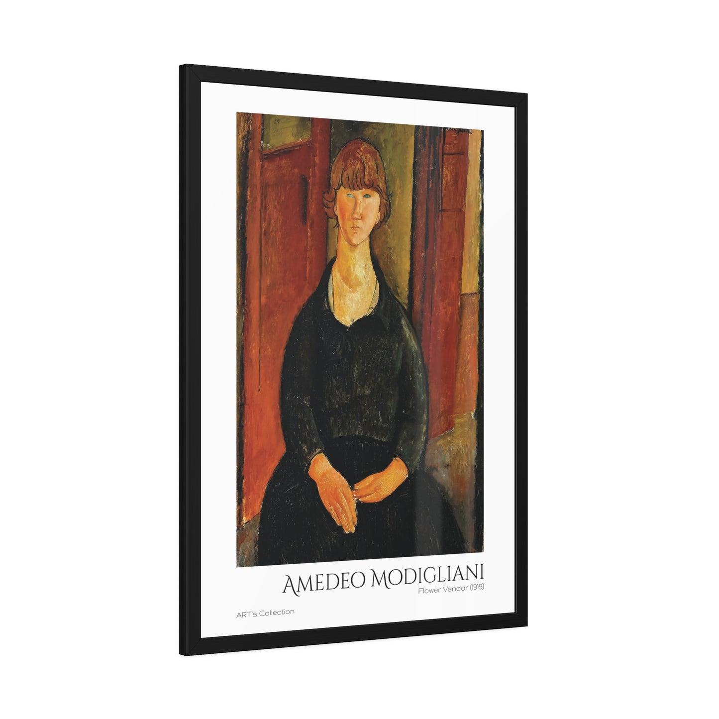 Flower Vendor (1919) by Amedeo Modigliani  / Affiche Encadrée série ART's Collection