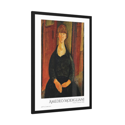 Flower Vendor (1919) by Amedeo Modigliani  / Affiche Encadrée série ART's Collection