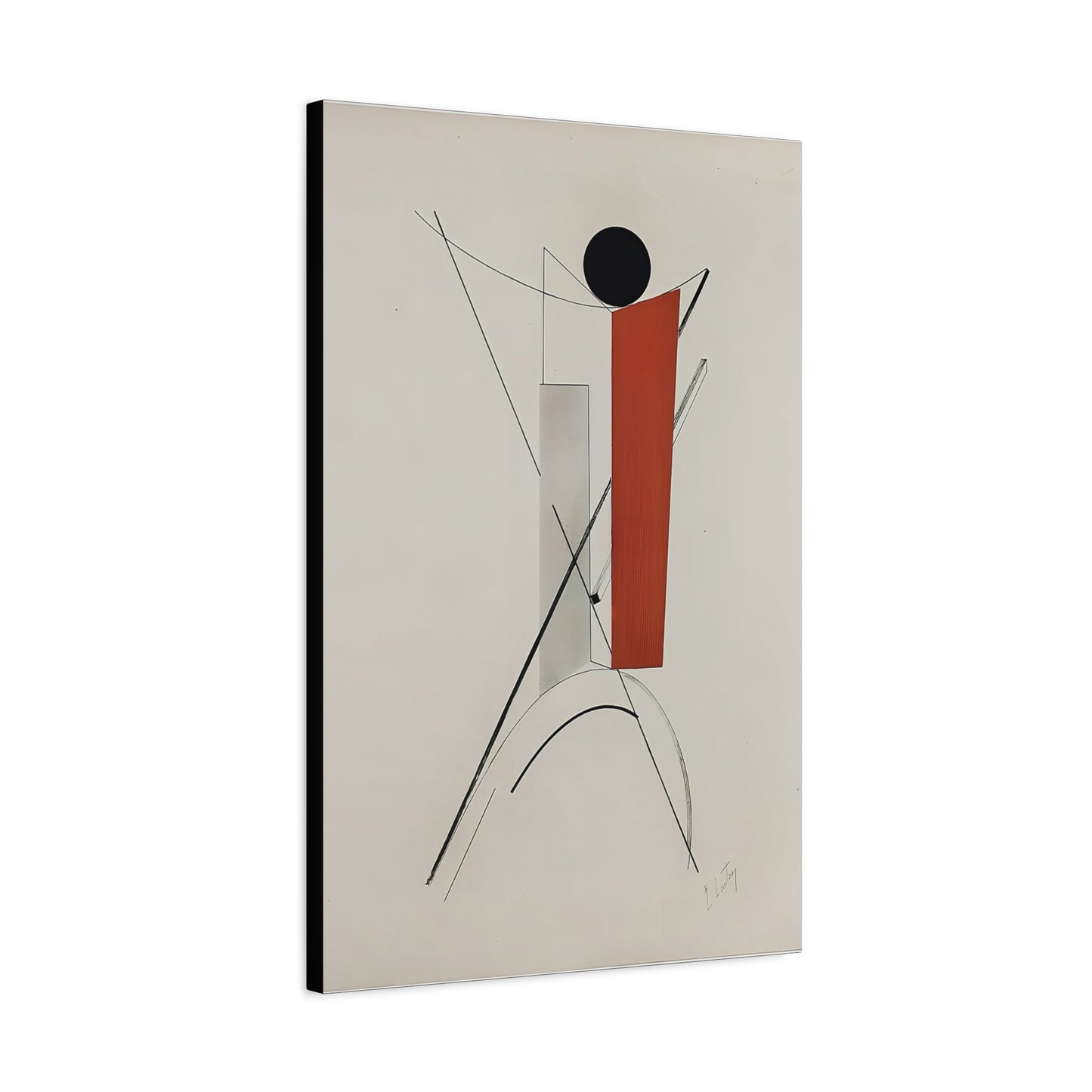 Kestnermappe Proun, Rob. Levnis and Chapman GmbH Hannover #2 (1923) by El Lissitzky / Reproduction Fine Art sur Toile / 3.2 cm - 1.25 inch