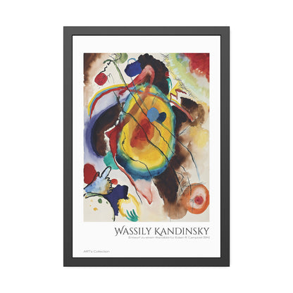 Entwurf zu einem Wandbild für Edwin R. Campbell (1914) by Wassily Kandinsky / Affiche Encadrée série ART's Collection