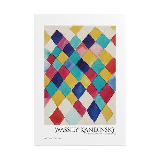 Farbstudie mit Rauten (1913) by Wassily Kandinsky / Affiche imprimée - Série ART's Collection