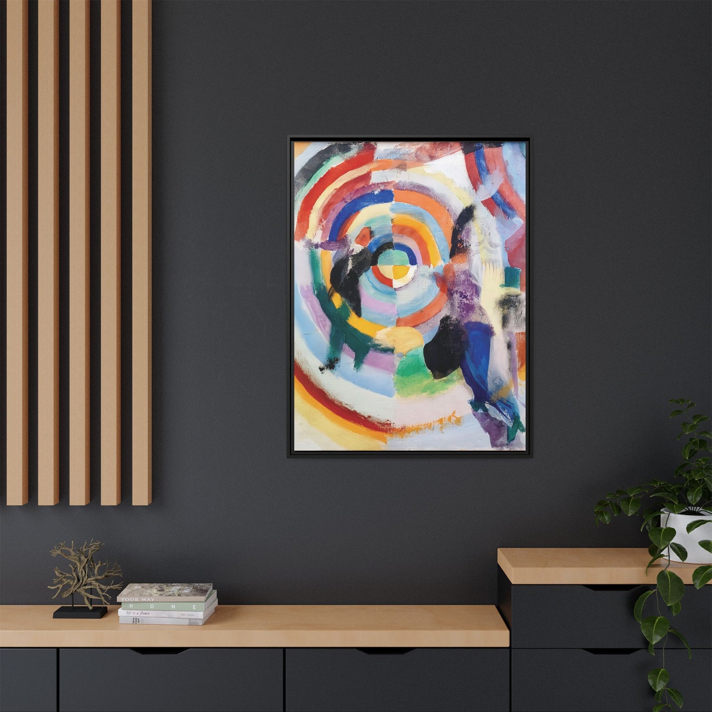Crimes of Passion (1914)  by Robert Delaunay  / Toile encadrée sur caisse américaine