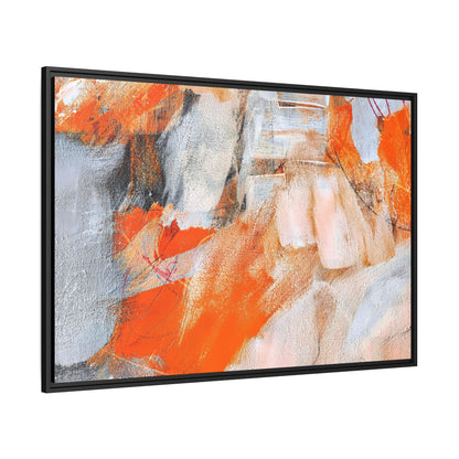 Tableau Intemporel Mandarine "Série Sign Collections" / Toile encadrée sur caisse américaine