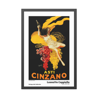 Asti Cinzano (1910) by Leonetto Cappiello / Affiche Encadrée Série Vintage Ads Collection