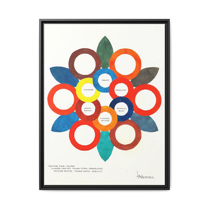 Centre Pure Colors (ca 1900)  by Elizabeth A. Nedwill  / Toile encadrée sur caisse américaine