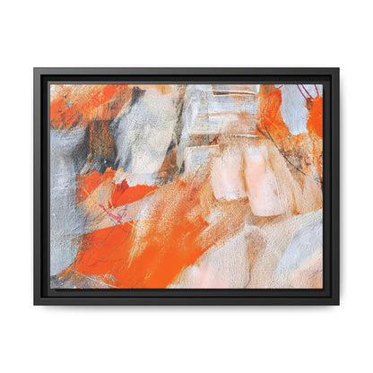 Tableau Intemporel Mandarine "Série Sign Collections" / Toile encadrée sur caisse américaine