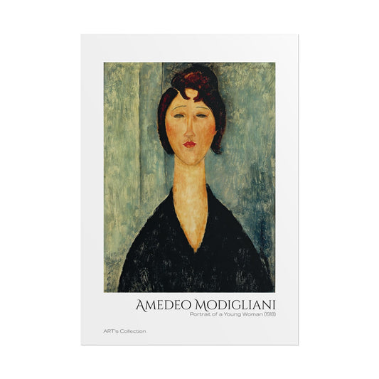 Portrait of a Young Woman (1918) by Amedeo Modigliani / Affiche imprimée - Série ART's Collection