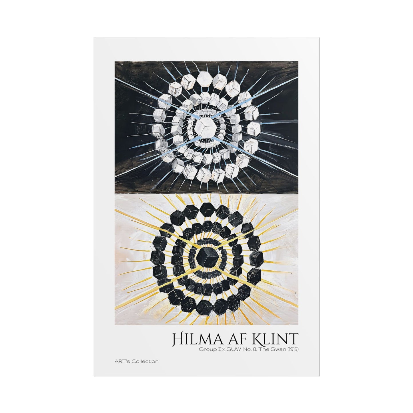 Group IX,SUW No. 8, The Swan (1915) by Hilma af Klint  / Affiche imprimée - Série ART's Collection