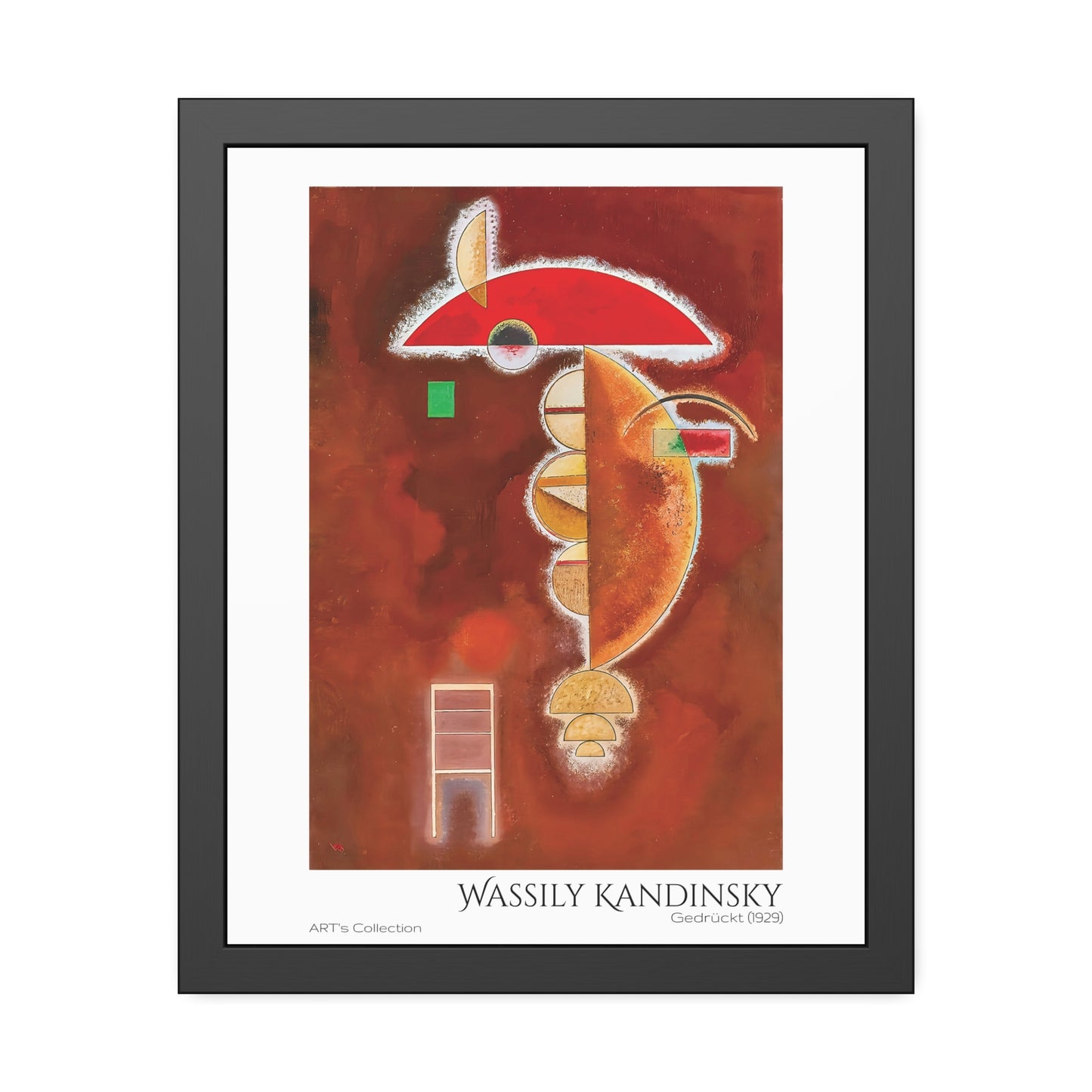 Gedrückt (1929) by Wassily Kandinsky / Affiche Encadrée série ART's Collection