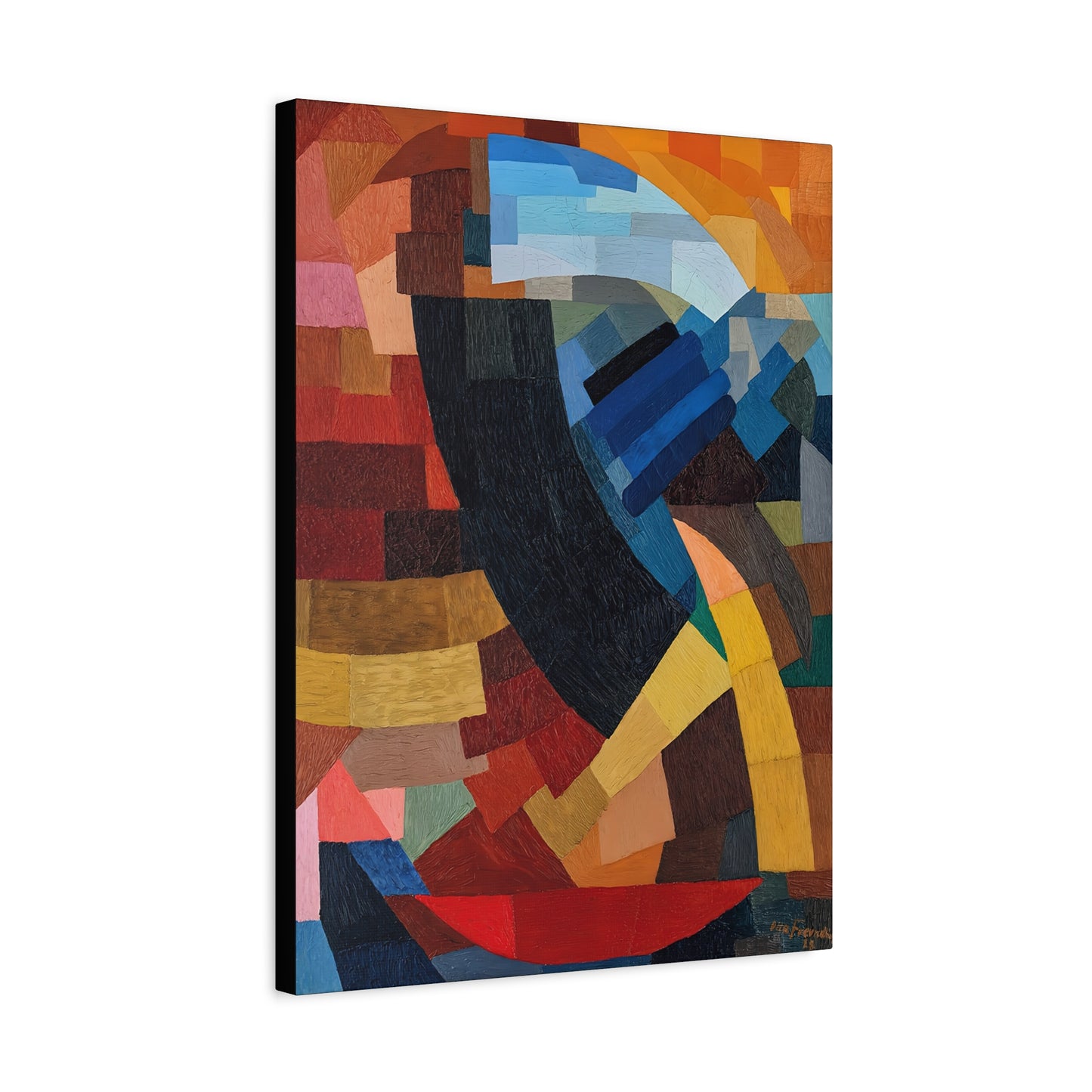 Fragments de figure à l'ensemble des plans (1928) by Otto Freundlich  / Reproduction Fine Art sur Toile / Epaisseur 3,2cm - 1'25 po