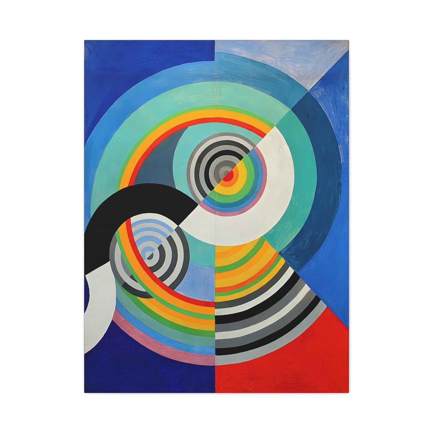 Rythme numéro 3 (1938) by Robert Delaunay / Reproduction Fine Art sur Toile / Epaisseur 3,2cm - 1'25 po
