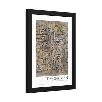 Tableau No. 2,Composition No. VII (1913) by Piet Mondrian / Affiche Encadrée série ART's Collection