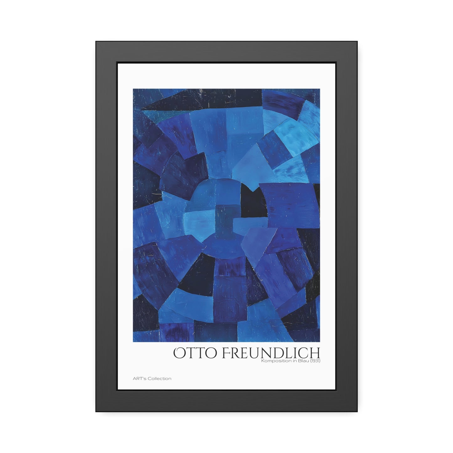 Komposition in Blau (1931) by Otto Freundlich  / Affiche Encadrée série ART's Collection