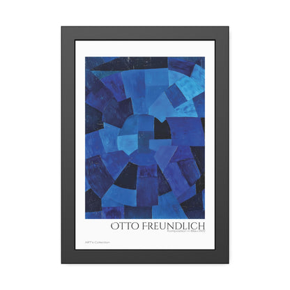 Komposition in Blau (1931) by Otto Freundlich  / Affiche Encadrée série ART's Collection