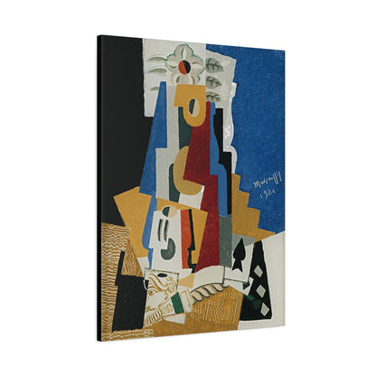 Nature Morte à L'as De Pique by Louis Marcoussis  / Reproduction Fine Art sur Toile /  Epaisseur 3.2 cm - 1.25 inch