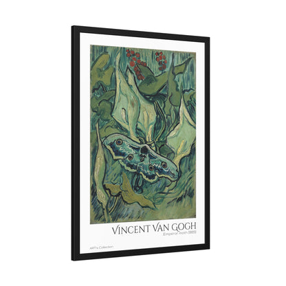 Emperor moth (1889) by Vincent Van Gogh / Affiche Encadrée série ART's Collection