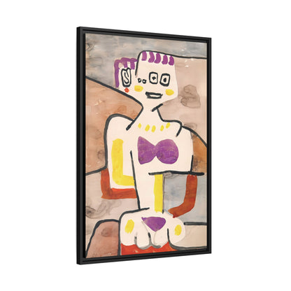 The Girl in the North (ca. 1939) by Paul Klee / Toile encadrée sur caisse américaine