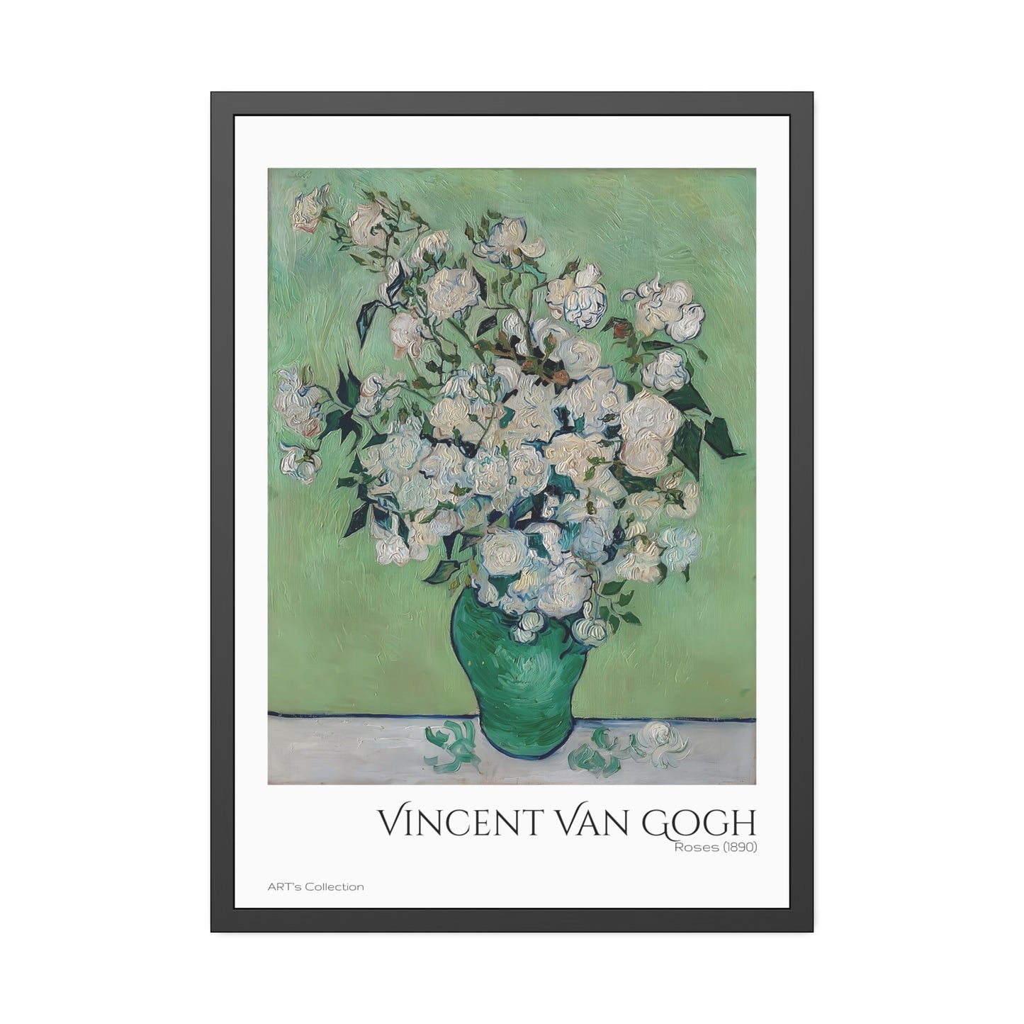 Roses (1890) by Vincent Van Gogh / Affiche Encadrée série ART's Collection