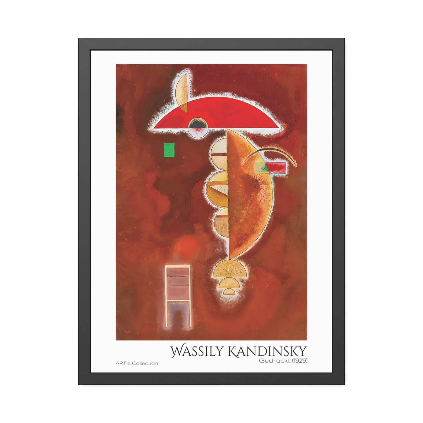 Gedrückt (1929) by Wassily Kandinsky / Affiche Encadrée série ART's Collection