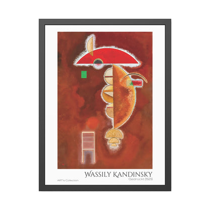 Gedrückt (1929) by Wassily Kandinsky / Affiche Encadrée série ART's Collection