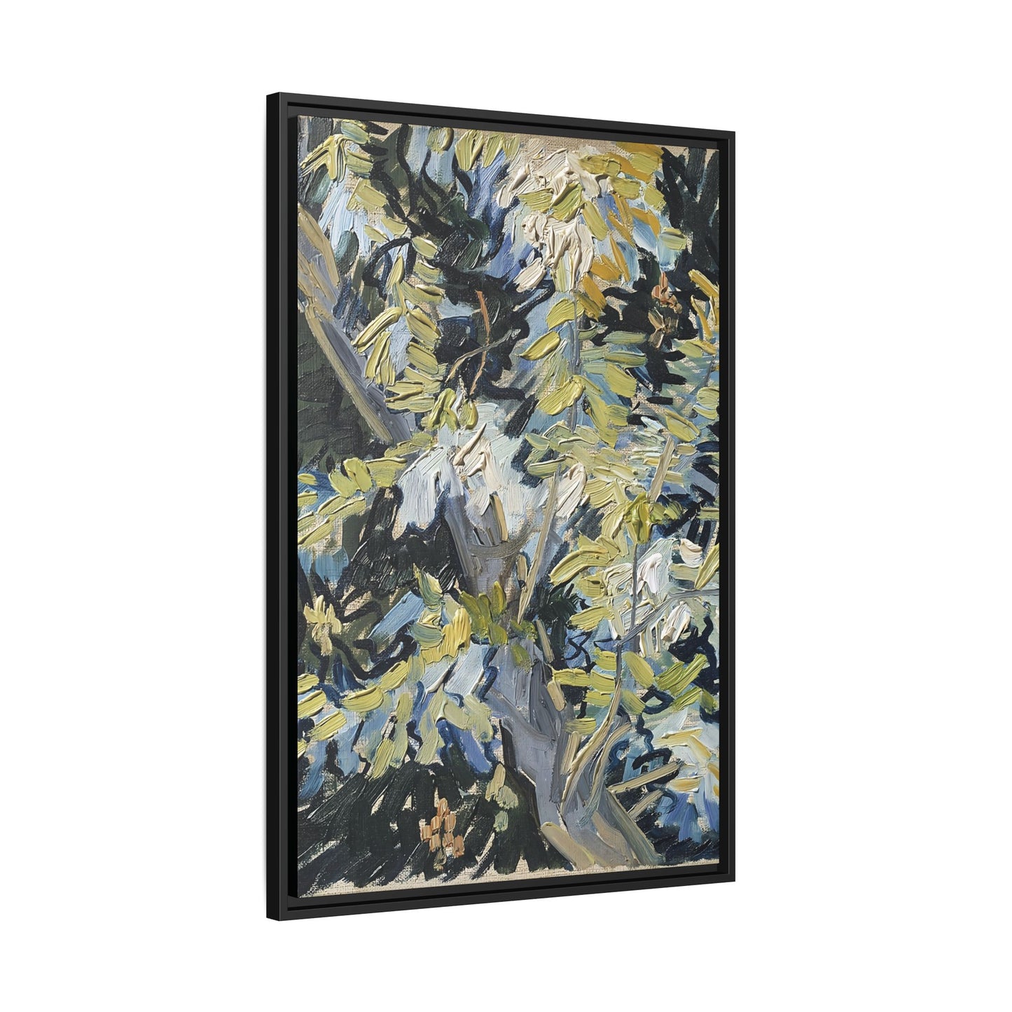 Acacia in Flowers by Vincent van Gogh / Toile encadrée sur caisse américaine
