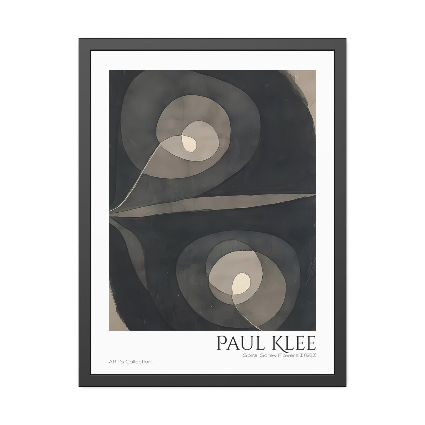 Spiral Screw Flowers I (1932)  by Paul Klee / Affiche Encadrée série ART's Collection