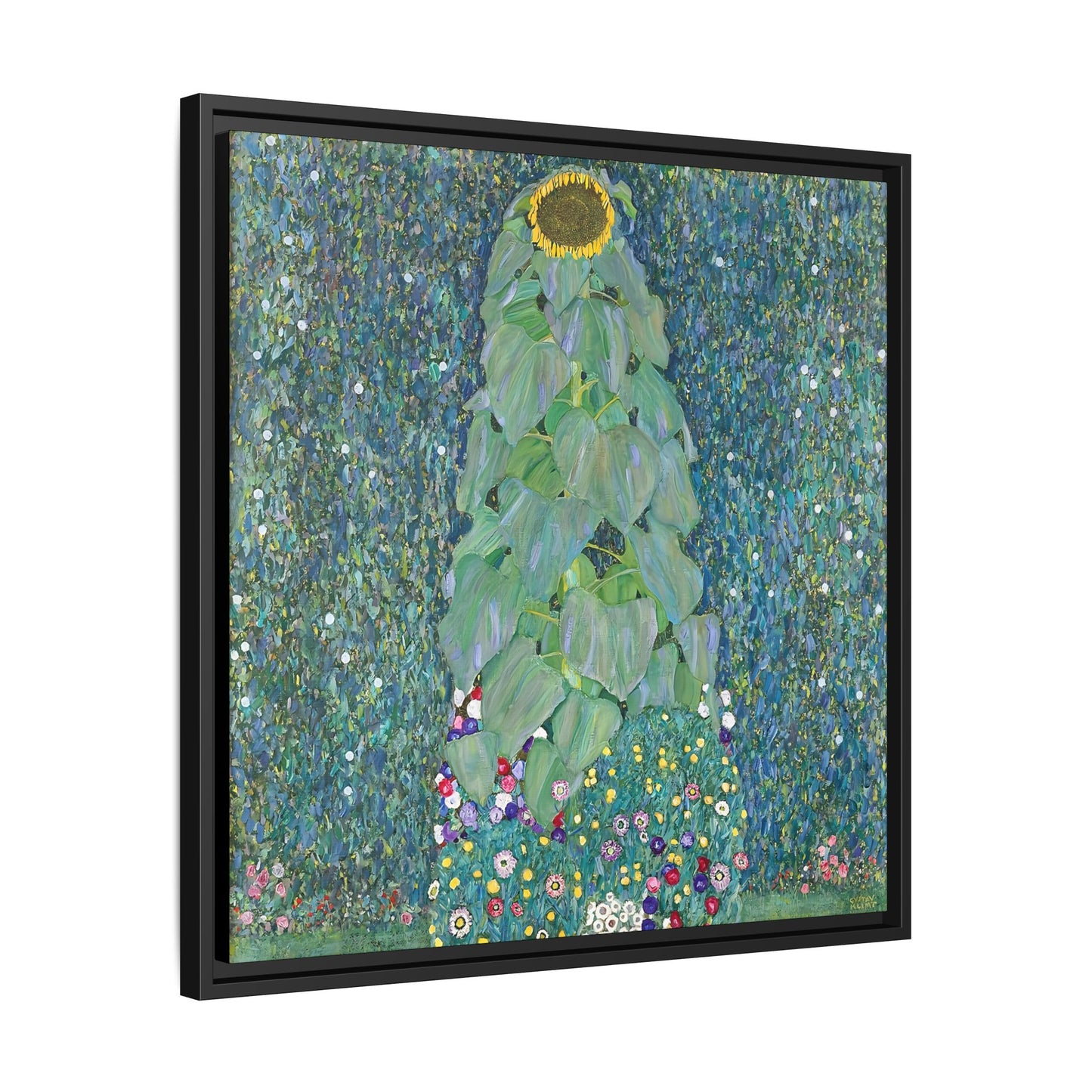Sunflowers (1883) by Gustav Klimt / Toile encadrée sur caisse américaine