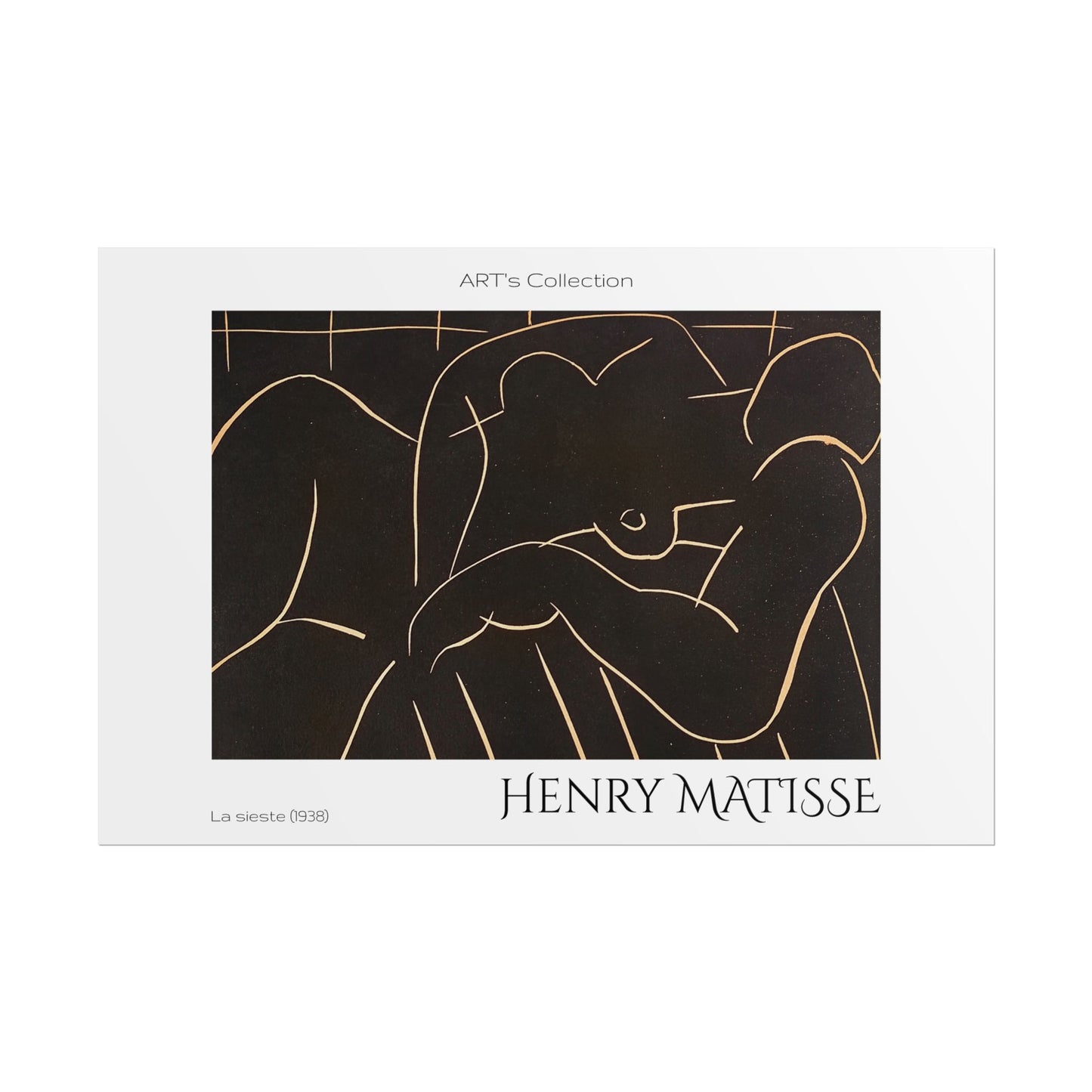 La sieste (1938) by Henry Matisse / Affiche imprimée - Série ART's Collection
