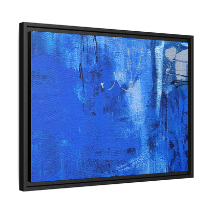 Tableau Beaux Arts Bleu Intense "Série Sign Collections" / Toile encadrée sur caisse américaine