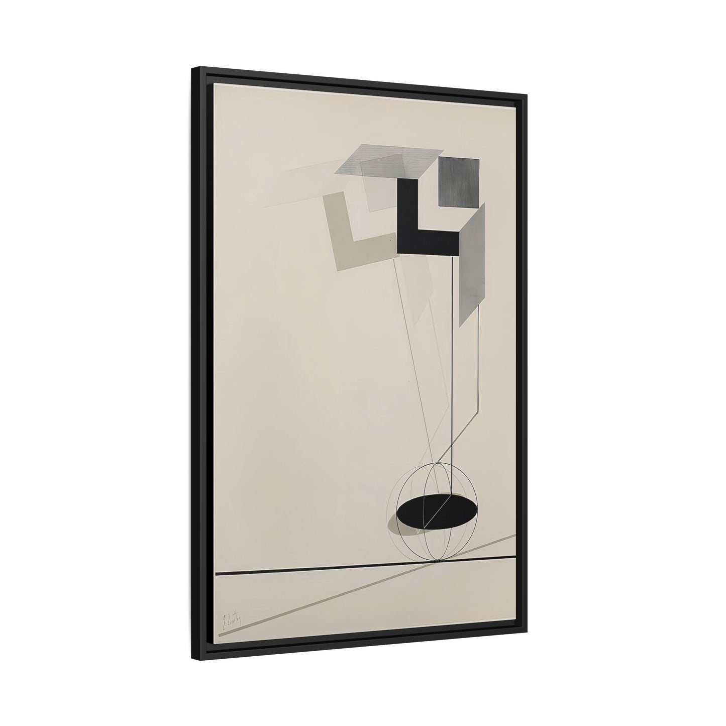 Kestnermappe Proun, Rob. Levnis and Chapman GmbH Hannover #2 (1923) by El Lissitzky / Toile encadrée sur caisse américaine
