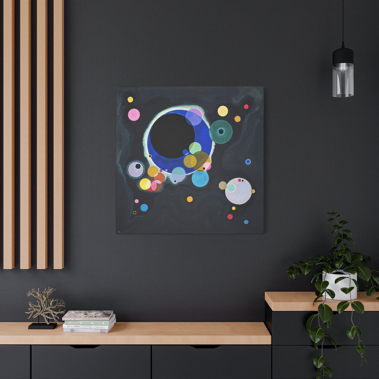 Several Circles (1926) by Wassily Kandinsky  / Reproduction Fine Art sur Toile / Epaisseur 3,2cm - 1'25 po