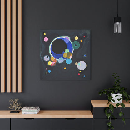 Several Circles (1926) by Wassily Kandinsky  / Reproduction Fine Art sur Toile / Epaisseur 3,2cm - 1'25 po