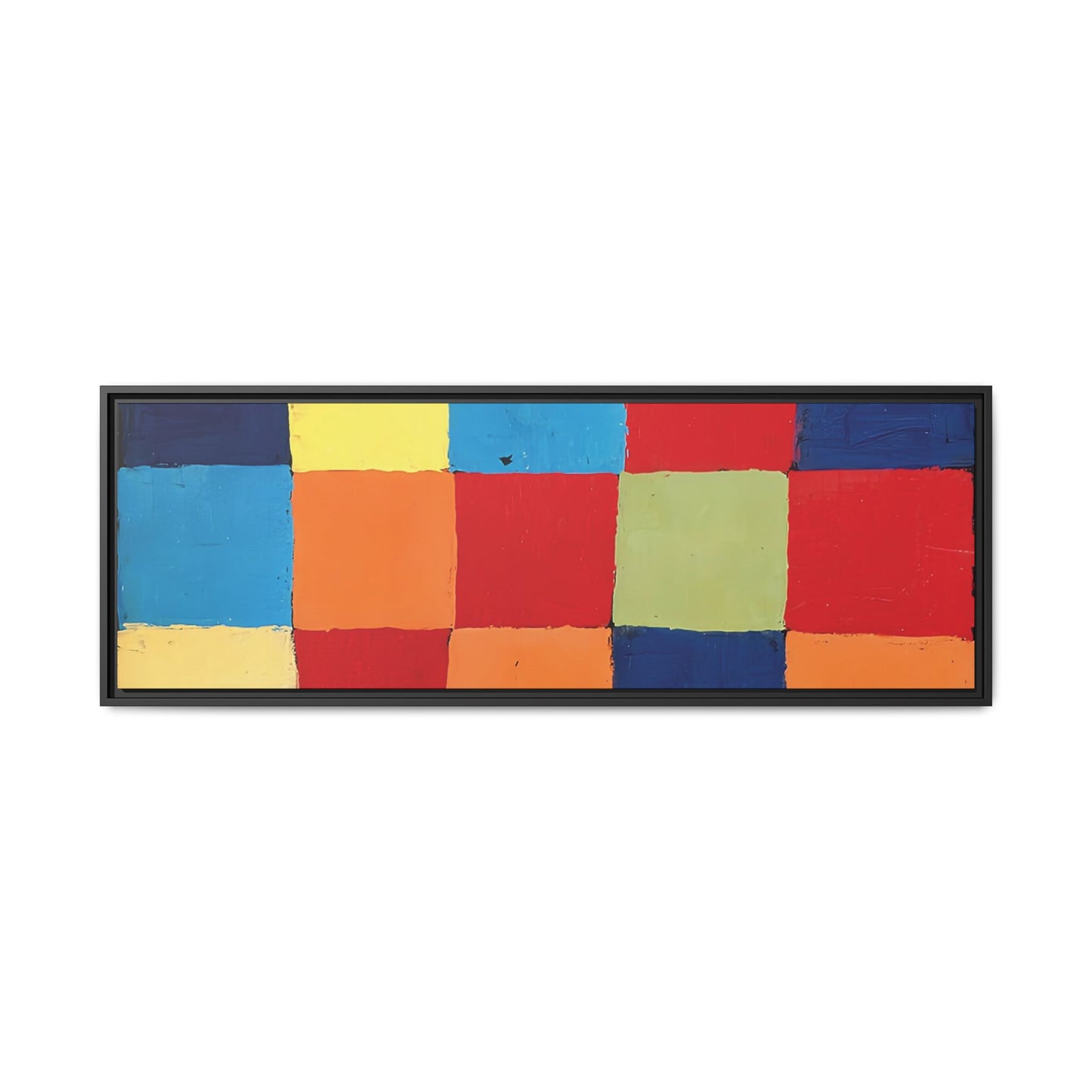 Color chart Qu1 (1930) by Paul Klee / Toile encadrée sur caisse américaine