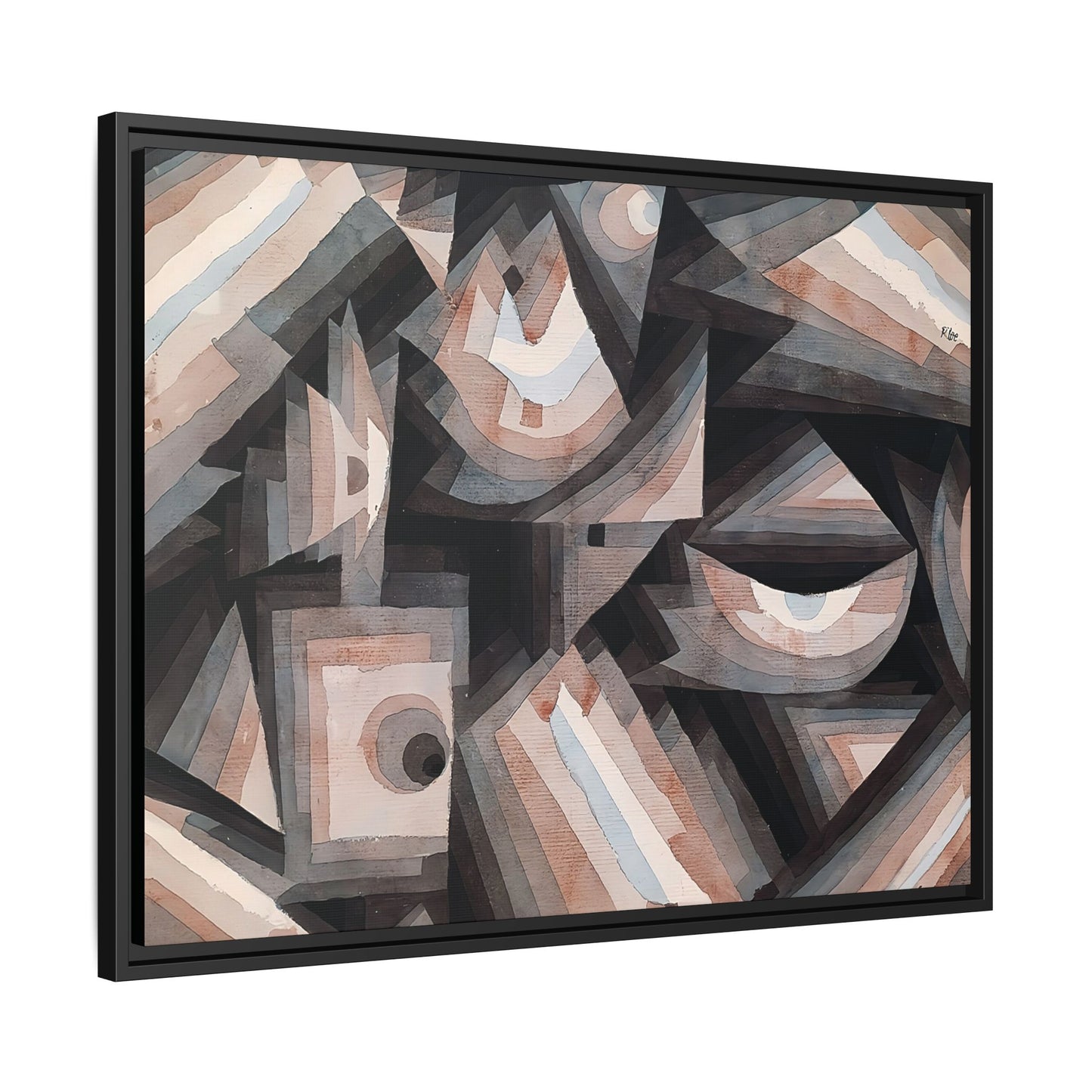 Crystal gradation (1922) by Paul Klee / Toile encadrée sur caisse américaine