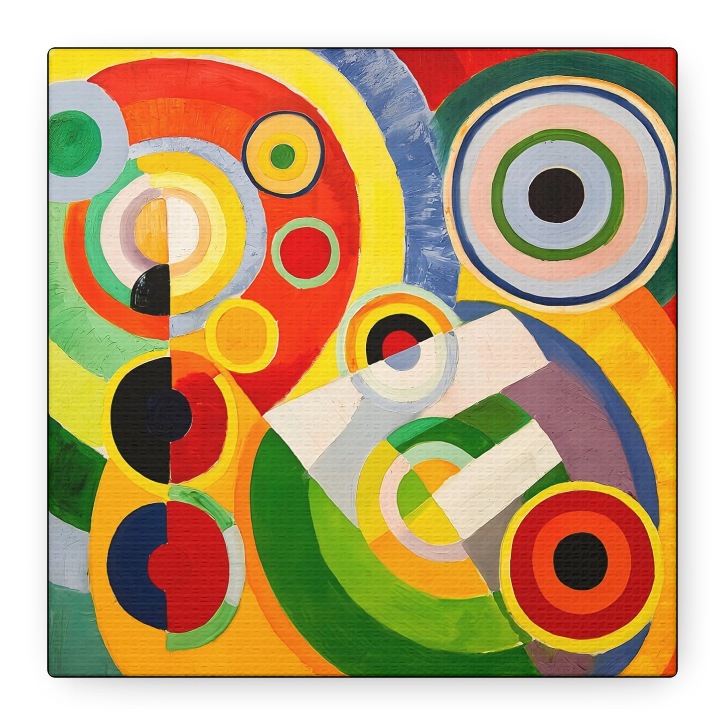 Rythme, Joie de vivre (1930) by Robert Delaunay / Reproduction Fine Art sur Toile / Large Epaisseur 3.2 cm - 1.25 inch