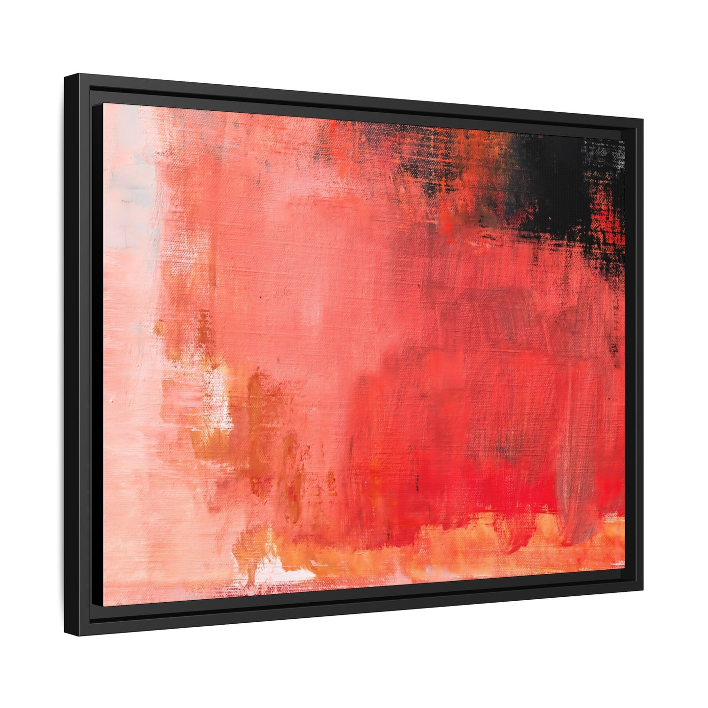 Tableau Contemporain Ecarlate "Série Sign Collections" / Toile encadrée sur caisse américaine