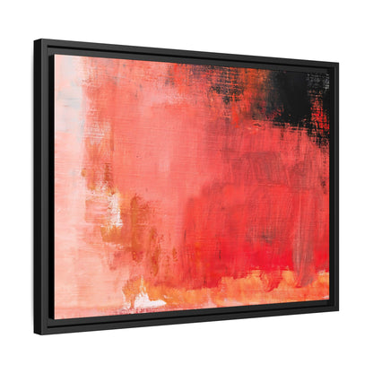 Tableau Contemporain Ecarlate "Série Sign Collections" / Toile encadrée sur caisse américaine
