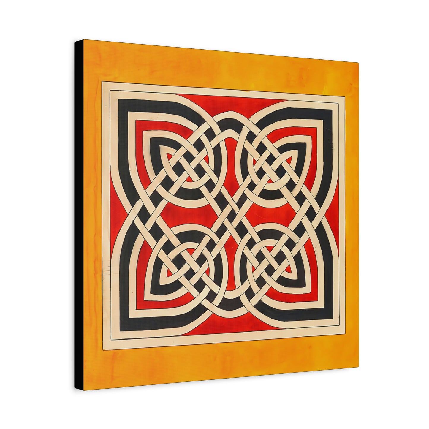 Celtic Ornament (ca 1900) by Elizabeth A. Nedwill  / Reproduction Fine Art sur Toile / Flanc Large Epaisseur 3.2 cm - 1.25 inch