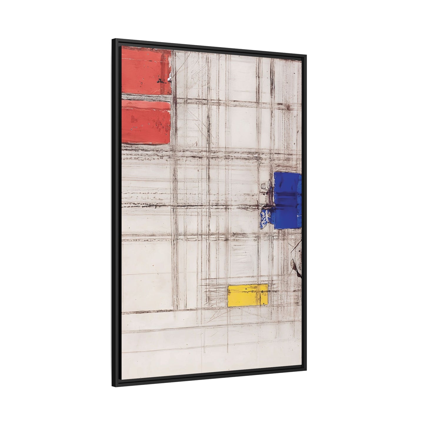 Study for a Composition (1940-1941) by Piet Mondrian  / Toile encadrée sur caisse américaine