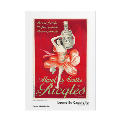 Alcool De Menthe Ricqlès (1924) by Leonetto Cappiello / Affiche imprimée - Série Vintage Ads Collection