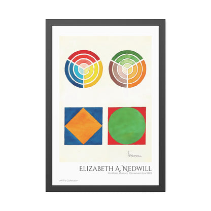 Portfolio, Historic Ornament (ca 1900) by Elizabeth A. Nedwill / Affiche Encadrée série ART's Collection