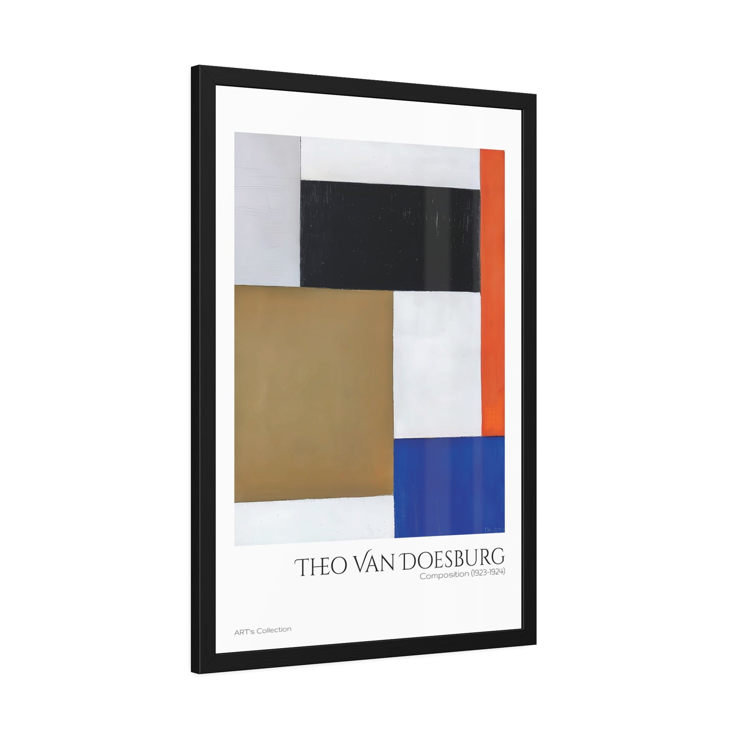 Composition (1923-1924) by Theo Van Doesburg / Affiche Encadrée série ART's Collection