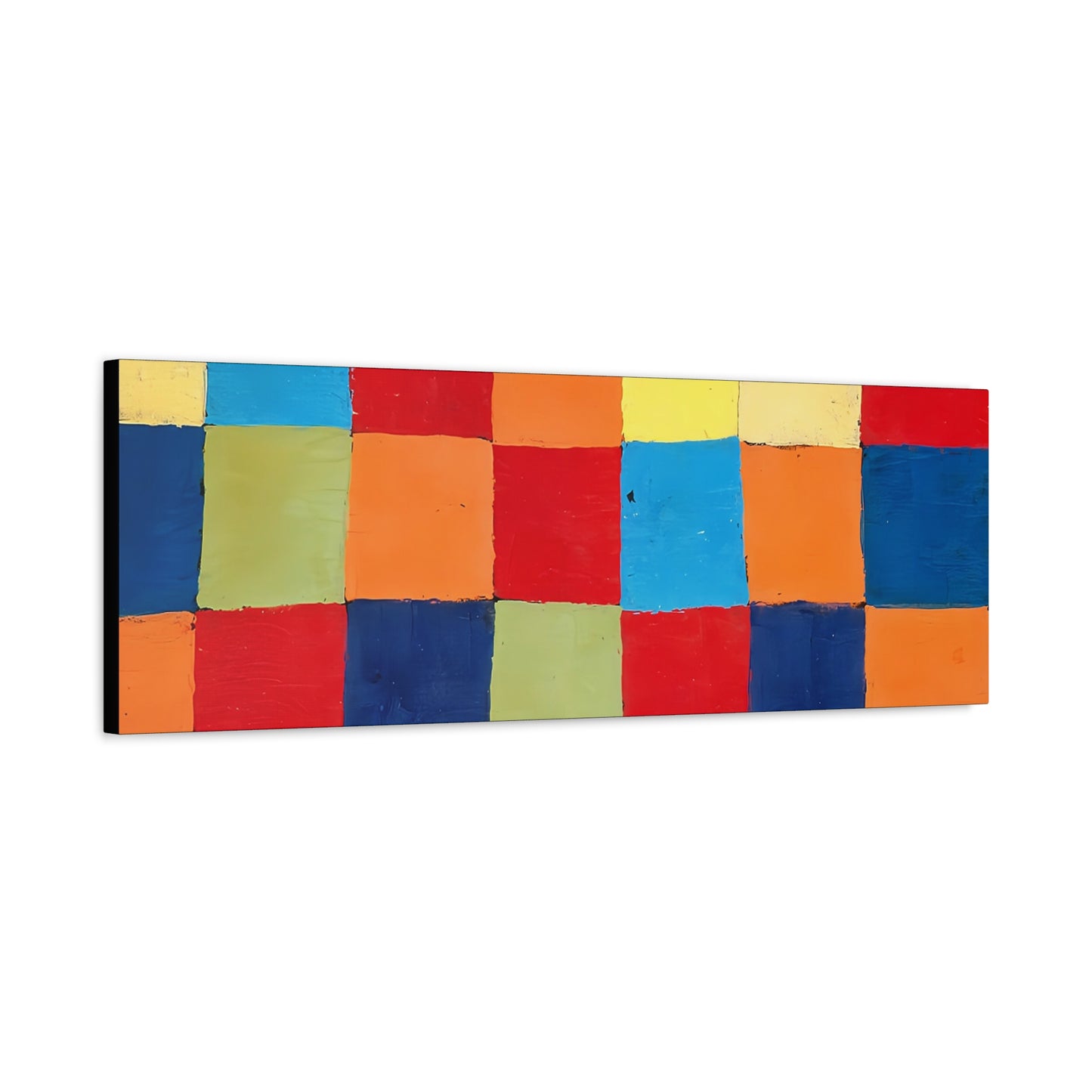 Color chart Qu 1 (1930) by Paul Klee / Reproduction Fine Art sur Toile / Large Epaisseur 3.2 cm - 1.25 inch