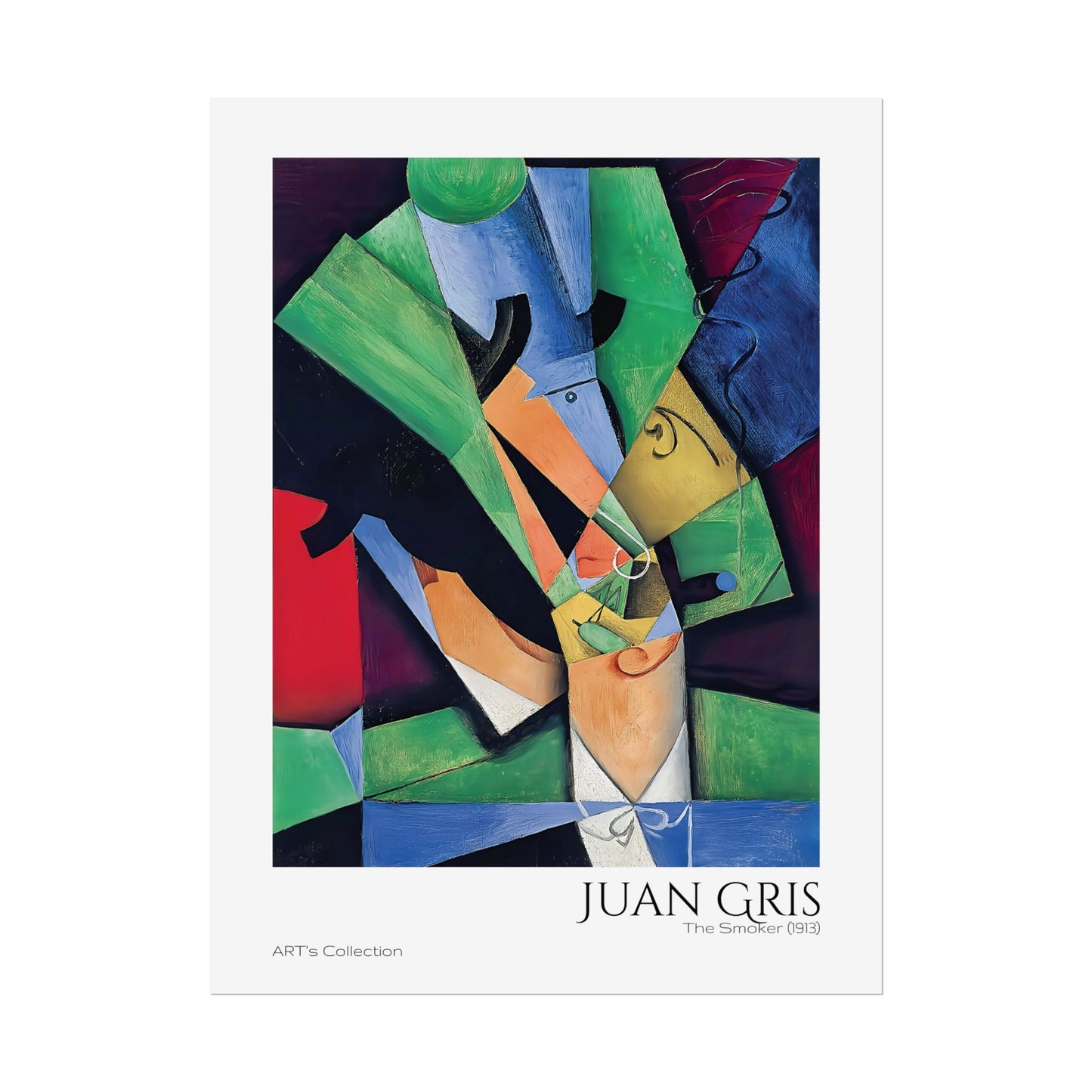 The Smoker (1913) by Juan Gris / Affiche imprimée - Série ART's Collection