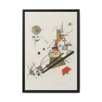 Frohlicher Augsteig (1923) by Wassily Kandinsky / Toile encadrée sur caisse américaine