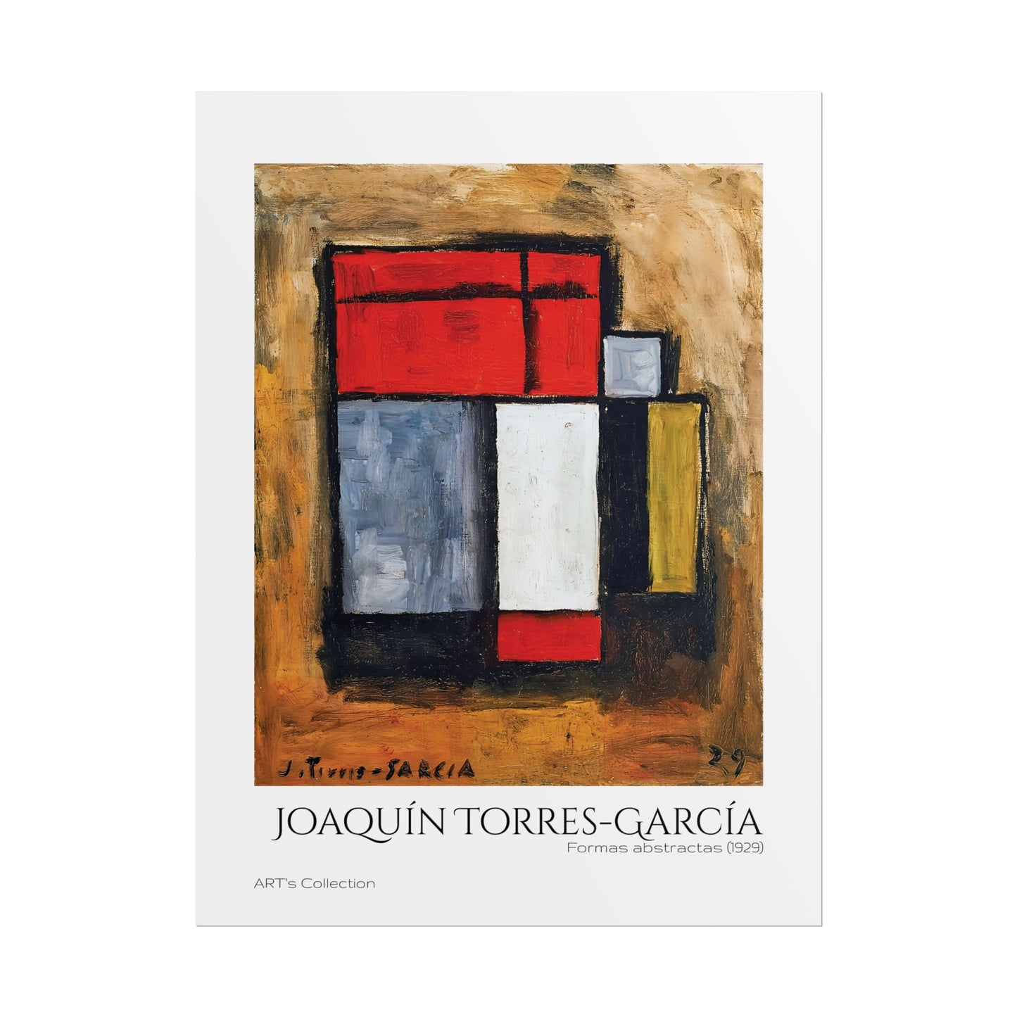 Formas abstractas (1929) by Joaquín Torres-García  / Affiche imprimée - Série ART's Collection