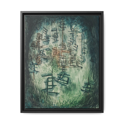 Lichtung E (Clearing E) (1930) by Paul Klee / Toile encadrée sur caisse américaine