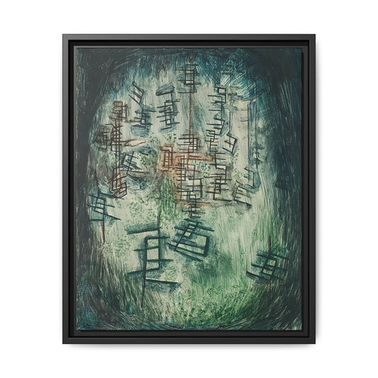 Lichtung E (Clearing E) (1930) by Paul Klee / Toile encadrée sur caisse américaine