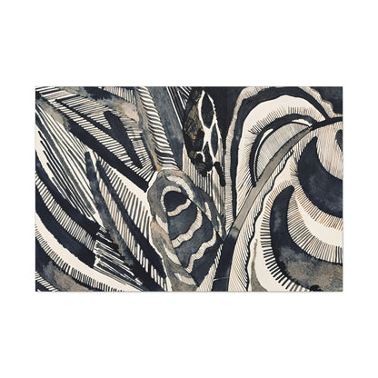 Landschaft (1918)  by Otto Freundlich  / Reproduction Fine Art sur Toile / Epaisseur 3.2 cm - 1.25 inch